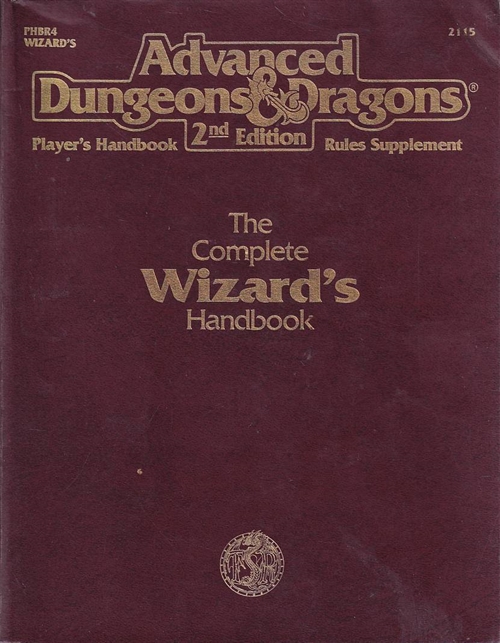 AD&D 2nd Edition - Players Handbook Rules Supplement - The Complete Wizards Handbook - Biblioteksudgave (B Grade) (Genbrug)